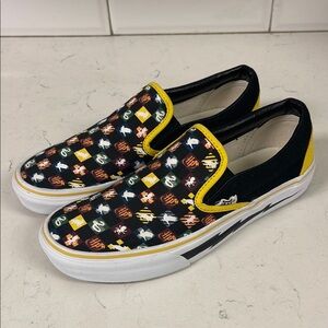 Vans Custom Harry Potter Slip-Ons Unisex Mens 7.5 Women’s 9 Vans X Harry Potter